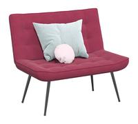 vidaXL Panca Rosso Vino 110x74x84 cm in Velluto