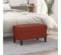 vidaXL Panca Rosso Vino 70x35x41 cm in Similpelle