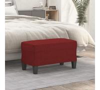 vidaXL Panca Rosso Vino 70x35x41 cm in Tessuto
