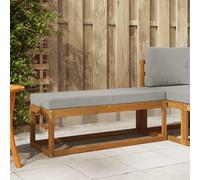 vidaXL Panca Sgabello Grigio Naturale e Chiaro 115 x 43 x 37 cm