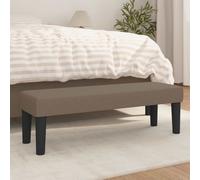 vidaXL Panca Tortora 100x30x30 cm in Tessuto