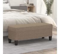 vidaXL Panca Tortora 100x35x41 cm in Tessuto