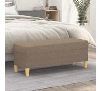 vidaXL Panca Tortora 100x35x41 cm in Tessuto