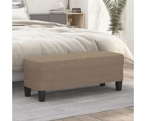 vidaXL Panca Tortora 100x35x41 cm in Tessuto