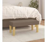 vidaXL Panca Tortora 70x30x30 cm in Tessuto
