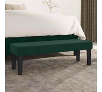 vidaXL Panca Verde Scuro 100x30x30 cm in Velluto