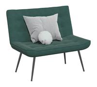 vidaXL Panca Verde Scuro 110x74x84 cm in Velluto