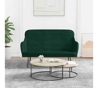 vidaXL Panca Verde Scuro 110x76x80 cm in Velluto