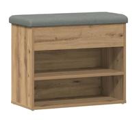 vidaXL Pancare Rovere Artigianale 62x32x50 cm in Legno Multistrato, Panca Portascarpe