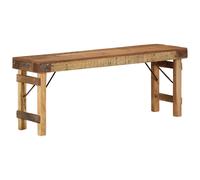vidaXL Panche Marrone Legno massello
