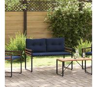 vidaXL Panchetta in Legno a Strati 114 x 55 x 77 cm Navy Rettangolare