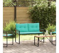 vidaXL Panchetta in Legno a Strati 114 x 55 x 77 cm Turchese