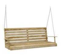 VIDAXL - Panchina a Dondolo in Legno di Pino Impregnato 55x65x60 cm
