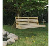 vidaXL Panchina a Dondolo in Legno di Pino Impregnato 55x65x60 cm