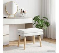 vidaXL Dubbel Laagige Bank Wit 60 x 40 x 46 cm Stof