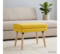 vidaXL Panchina a doppio strato Giallo Chiaro 60 x 40 x 46 cm Tessuto