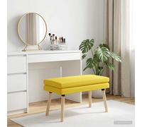 vidaXL Panchina a doppio strato Giallo Chiaro 80 x 40 x 47 cm Tessuto