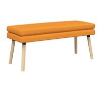 vidaXL Dubbel Laagige Bank Donkergeel 110 x 40 x 47 cm Stof