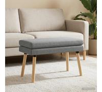 vidaXL Dubbel Laagige Bank Lichtgrijs 80 x 40 x 47 cm Stof