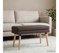 vidaXL Panchina a doppio strato Marrone Scuro 80 x 40 x 47 cm Tessuto