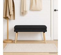 vidaXL Panchina a doppio strato Nero 110 x 40 x 47 cm Tessuto