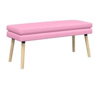 vidaXL Dubbel Laagige Bank Roze 110 x 40 x 47 cm Stof