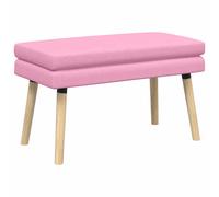 vidaXL Panchina a doppio strato Rosa 80 x 40 x 47 cm Tessuto