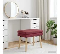 vidaXL Dubbel Laagige Bank Wijnrood 60 x 40 x 46 cm Stof