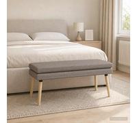vidaXL Panchina a doppio strato Tortora 110 x 40 x 47 cm Tessuto