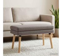 vidaXL Panchina a doppio strato Tortora 80 x 40 x 47 cm Tessuto