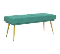 vidaXL Dubbel Laagige Bank Turquoise 120 x 45 x 46 cm fluweel