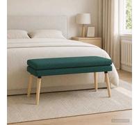 vidaXL Panchina a doppio strato Verde Scuro 110 x 40 x 47 cm Tessuto