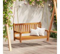 vidaXL Panchina Altalena da Giardino Naturale 110 x 56 x 58,5 cm