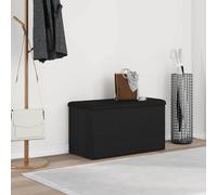 vidaXL Panchina con contenitore Rovere Nero 82 x 42 x 45 cm