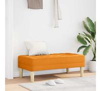 vidaXL panchina con cuscino Giallo Scuro 113 x 57 x 39 cm Tessuto