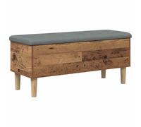 vidaXL Panchina con Cuscino Legno di quercia 102 x 42 x 46 cm