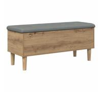 vidaXL Panchina con Cuscino Rovere Artigianale 102 x 42 x 46 cm