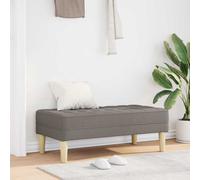 vidaXL panchina con cuscino Talpa 113 x 57 x 39 cm Tessuto