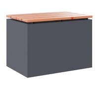 vidaXL Panchina da giardino Moderna da esterno Acciaio Antracite 60 x 40 x 43 cm