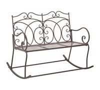 vidaXL Panchina da Giardino 104 cm in Ferro Marrone Anticato