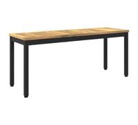 vidaXL Panchina da giardino 108,5 x 35 x 45 cm Bianco e Nero