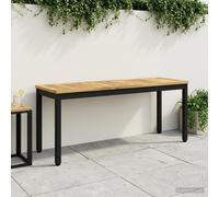 vidaXL Panchina da giardino 108,5 x 35 x 45 cm Bianco e Nero