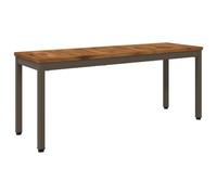 vidaXL Panchina da giardino 108,5 x 35 x 45 cm Naturale e Caffè