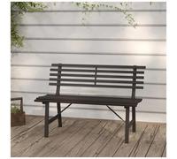 VIDAXL - Panchina da Giardino 110 cm in Acciaio Nera