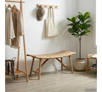 vidaXL Panchina da giardino 110 x 45 x 50 cm Bambù Naturale