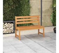 vidaXL Panchina da Giardino 114 cm in Legno Massello di Teak