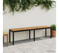 vidaXL Panchina da giardino 161 x 35 x 45 cm Legno di Acacia Massello