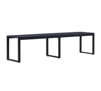 vidaXL Panchina da Giardino 180 cm in Pannello PS Nero