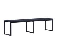 Panchina da giardino 180 cm in pannello ps nero