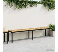 vidaXL Panchina da giardino 201 x 35 x 45 cm Legno di Acacia Massello